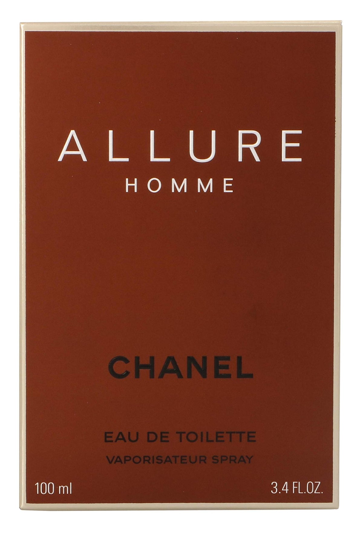 CHANEL Allure for Men Eau de Toilette 3.4 Ounce front view