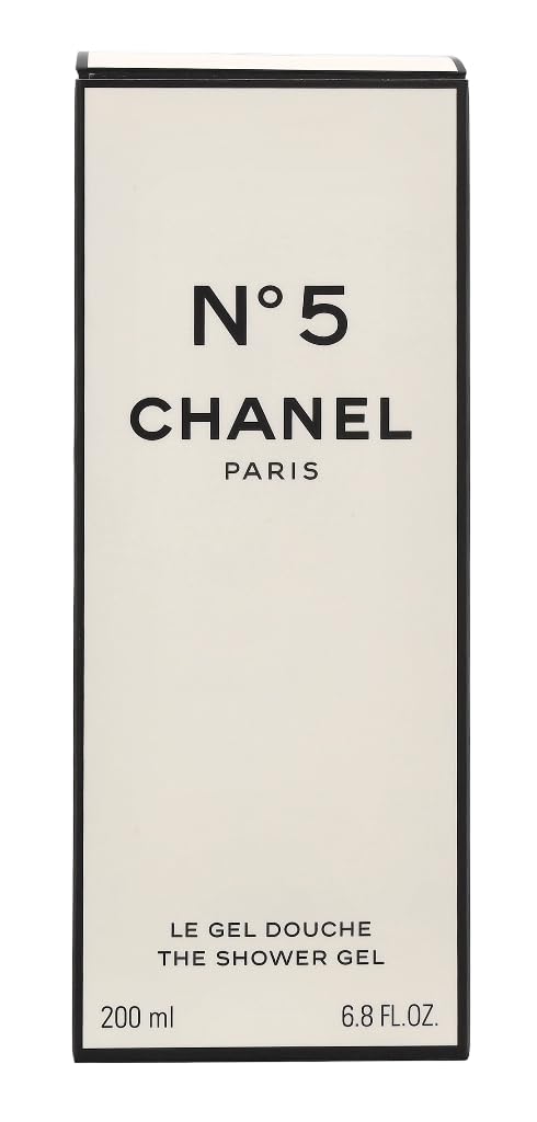 CHANEL N°5 Shower Gel 200ml displayed in a bathroom setting