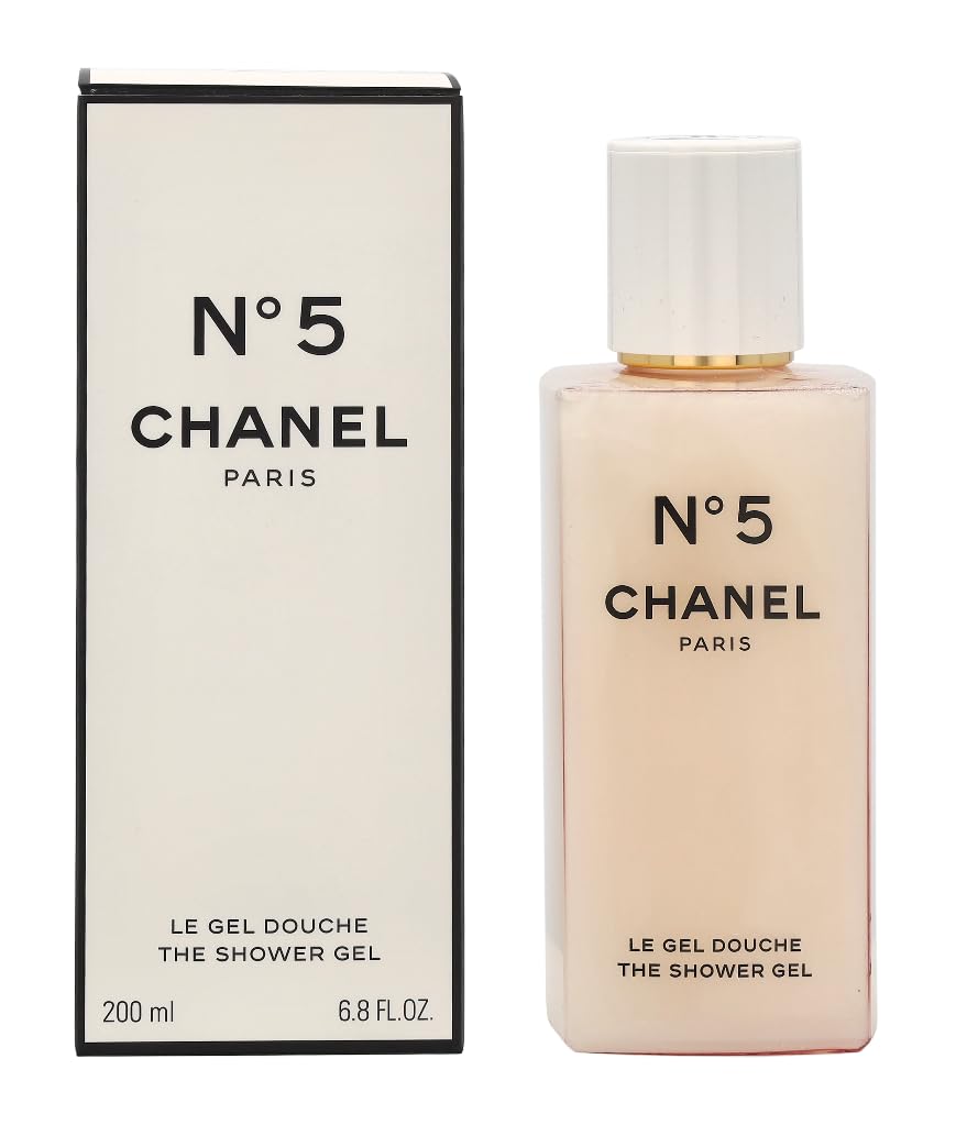 CHANEL N°5 Shower Gel 200ml front view with elegant packaging