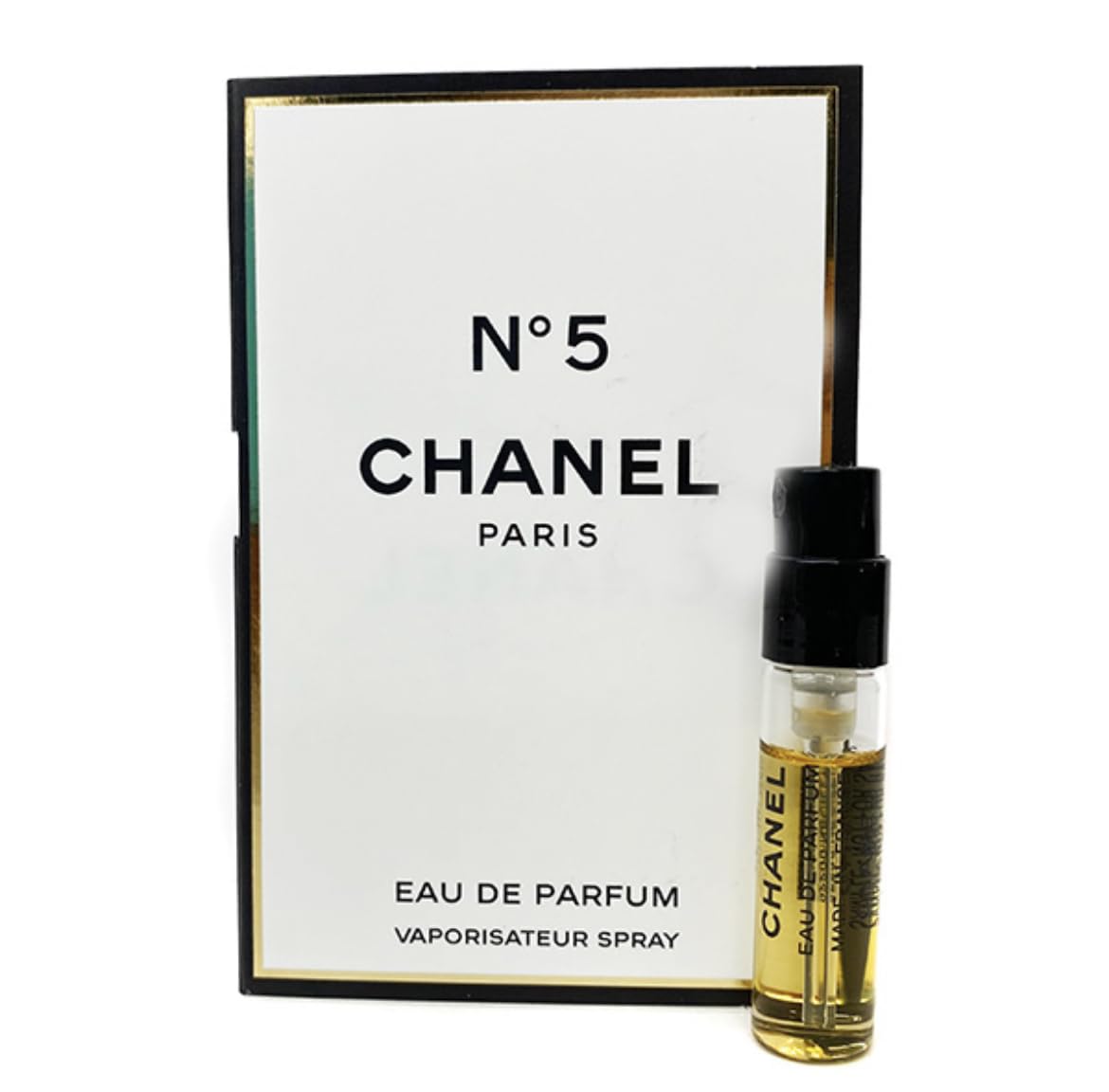 CHANEL No 5 Eau De Parfum 1.5 Ml sample vial with packaging