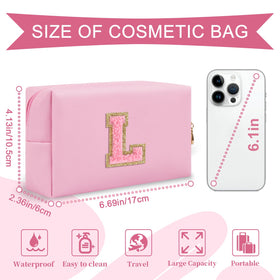 ChaoGreat makeup bag showing the initial letter design on the front