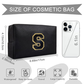 ChaoGreat makeup bag side view showcasing the double zipper