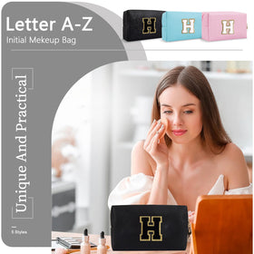 ChaoGreat Personalized Initial Makeup Bag packaging display