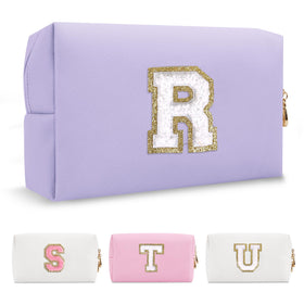ChaoGreat Personalized Makeup Bag front view with initials