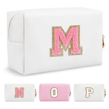 ChaoGreat Personalized Makeup Bag Initial M front view