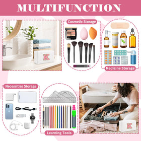 ChaoGreat Personalized Makeup Bag Letter K lifestyle scene