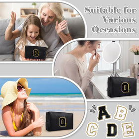 ChaoGreat personalized makeup bag with initials displayed