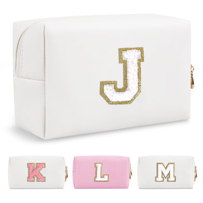 ChaoGreat Small Personalised Initial Makeup Bag Letter J front view