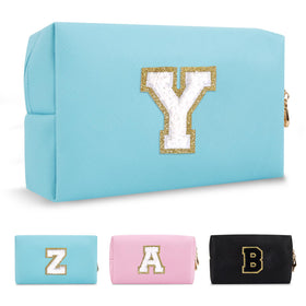 ChaoGreat Small Personalised Initial Makeup Bag Letter Y front view