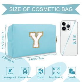 ChaoGreat Small Personalised Initial Makeup Bag Letter Y zipper detail