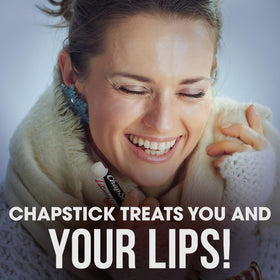 ChapStick Candy Cane Lip Balm packaging with festive design