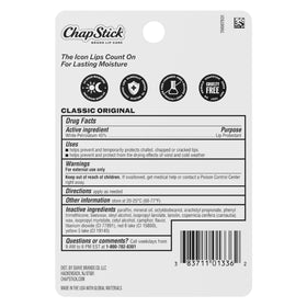 ChapStick Classic Original Lip Protectant being applied