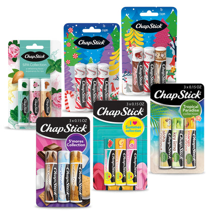 ChapStick Fan Favorites Multi-Pack with six 3-packs of lip balm