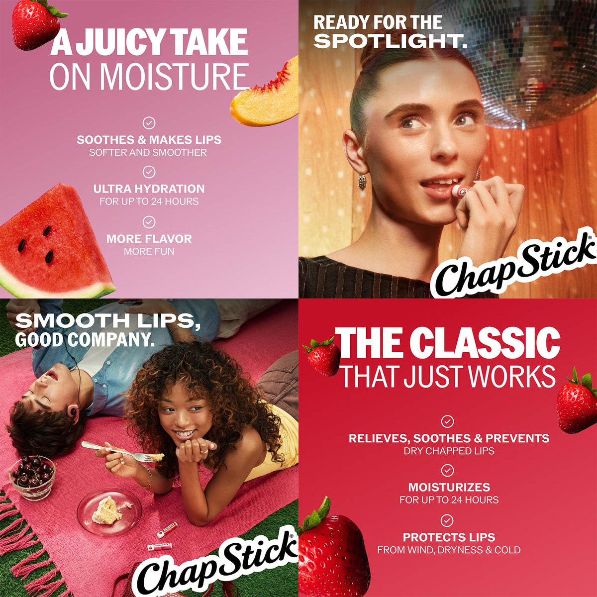 ChapStick Lip Balm Set packaging showing all flavours