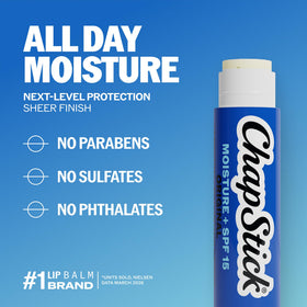 ChapStick Moisture + SPF 15 lip balm assortment view