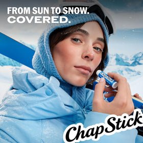 ChapStick Moisture + SPF 15 lip balm outdoors