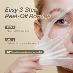 CHARDE Peel Off Cream Mask back view with details