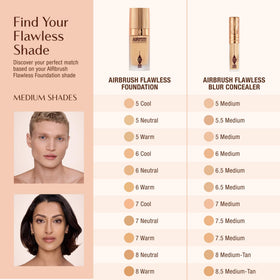 Charlotte Tilbury AIRbrush Flawless Blur Concealer application process
