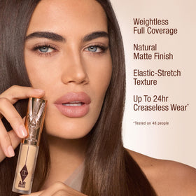 Charlotte Tilbury AIRbrush Flawless Blur Concealer in use on model