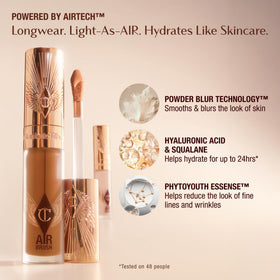 Charlotte Tilbury AIRbrush Flawless Blur Concealer shade range