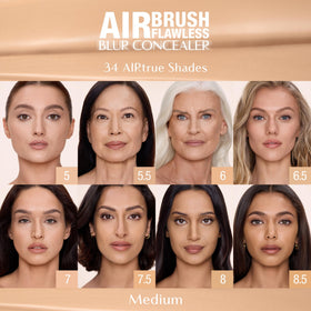 Charlotte Tilbury AIRbrush Flawless Blur Concealer with makeup products
