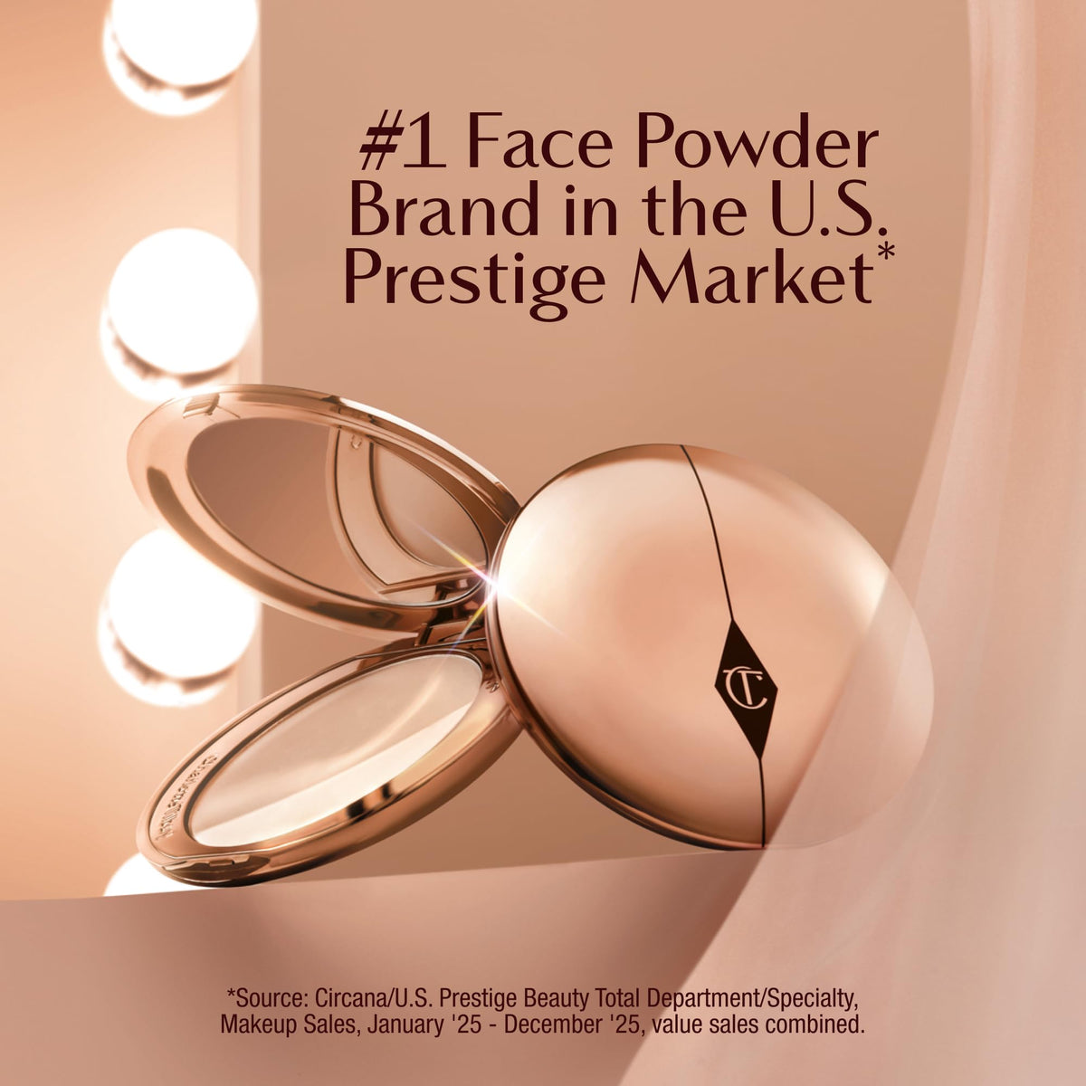 Charlotte Tilbury Airbrush Flawless Finish Blurring Powder applied on skin