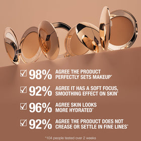 Charlotte Tilbury Airbrush Flawless Finish Blurring Powder with makeup products