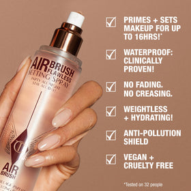 Charlotte Tilbury Airbrush Flawless Setting Spray in lifestyle setting