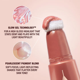 Charlotte Tilbury Beauty Light Wand on vanity with other makeup
