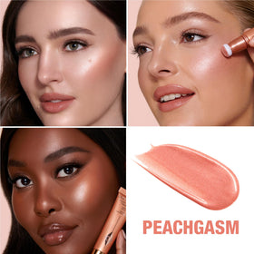 Charlotte Tilbury Beauty Light Wand Peachgasm applicator close-up