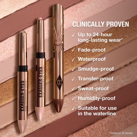 Charlotte Tilbury Exagger-Eyes Easy Eyeshadow Stick with other makeup products