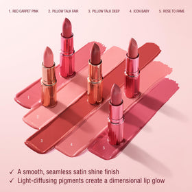 Charlotte Tilbury K.I.S.S.I.N.G Lipstick application with lip brush