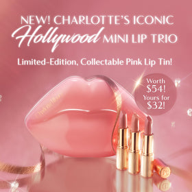 Charlotte Tilbury K.I.S.S.I.N.G Lipstick Mini Trio shades displayed