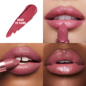 Charlotte Tilbury K.I.S.S.I.N.G Lipstick pink metallic tube packaging