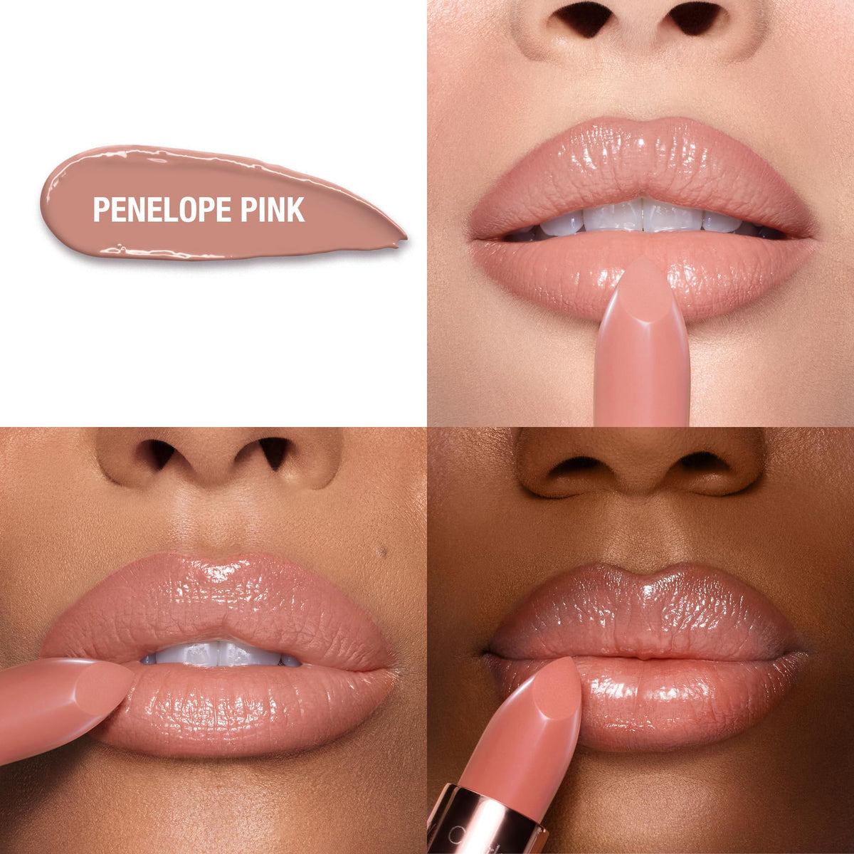 Charlotte Tilbury K.I.S.S.I.N.G Lipstick swatch on skin