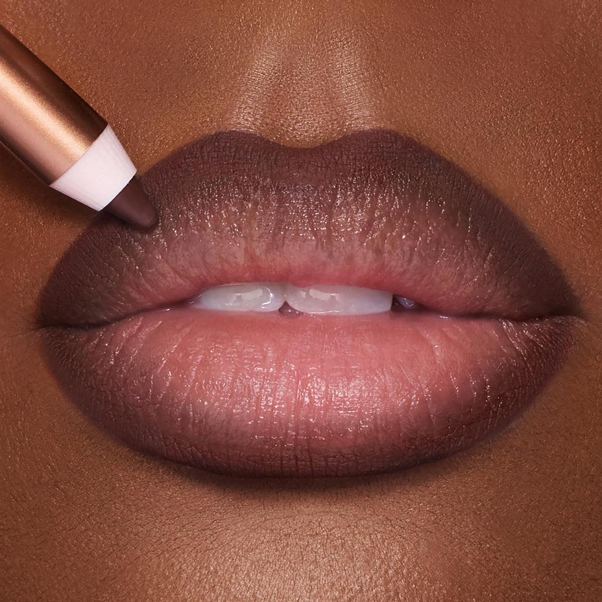 Charlotte Tilbury Lip Cheat Lip Liner applied on lips