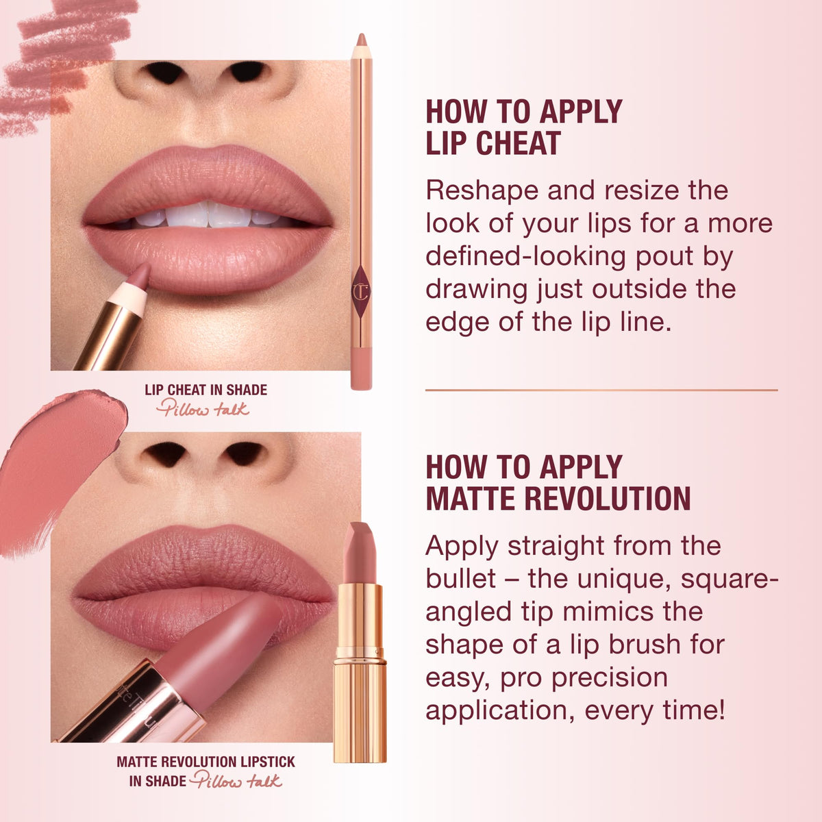 Charlotte Tilbury Lip Cheat Lip Liner with lipstick