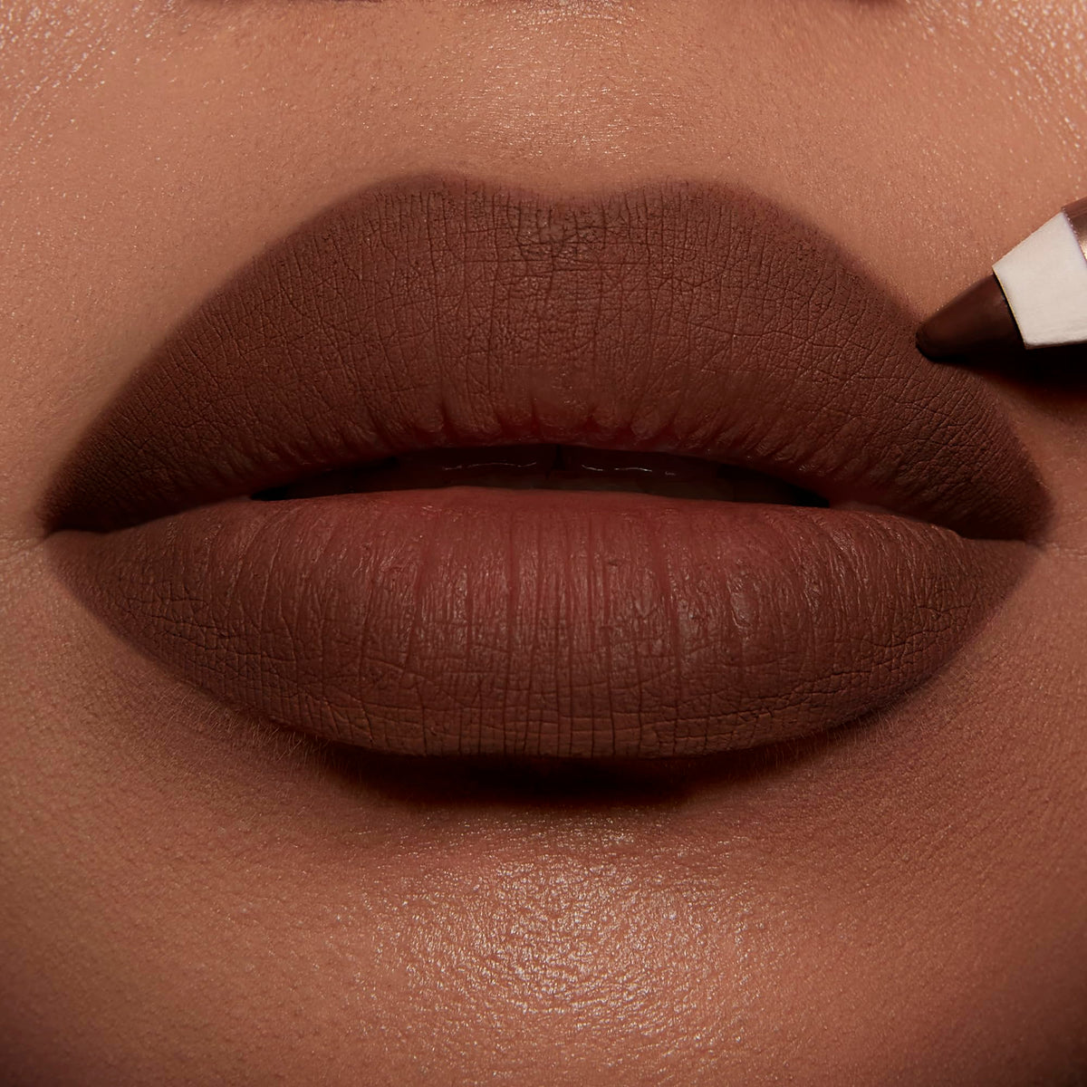 Charlotte Tilbury Lip Cheat Waterproof Lip Liner in use on model