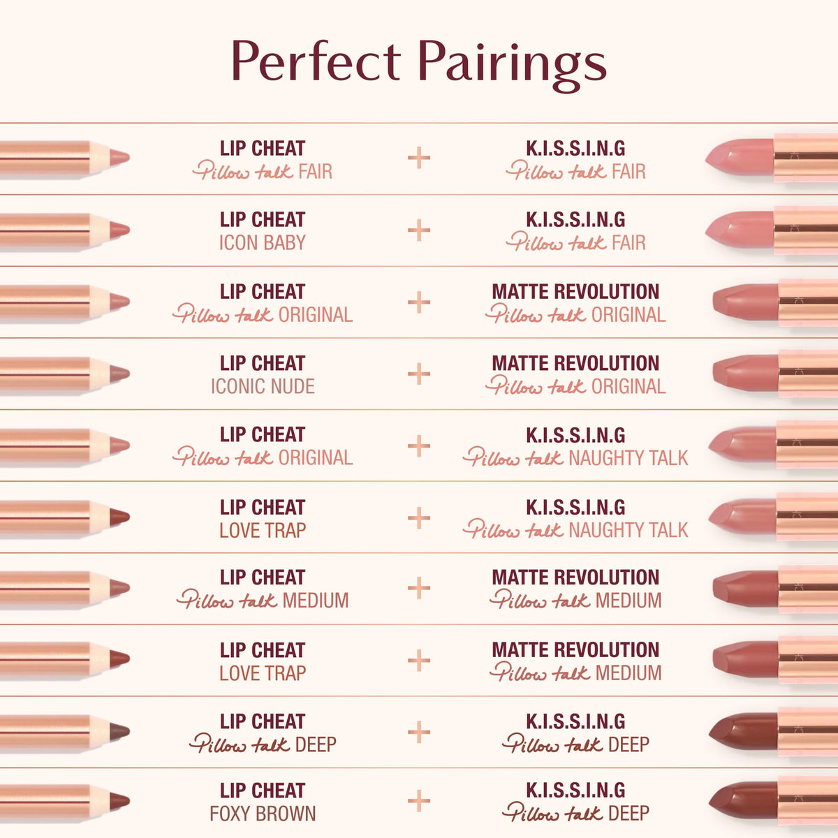 Charlotte Tilbury Lip Cheat Waterproof Lip Liner with lipstick