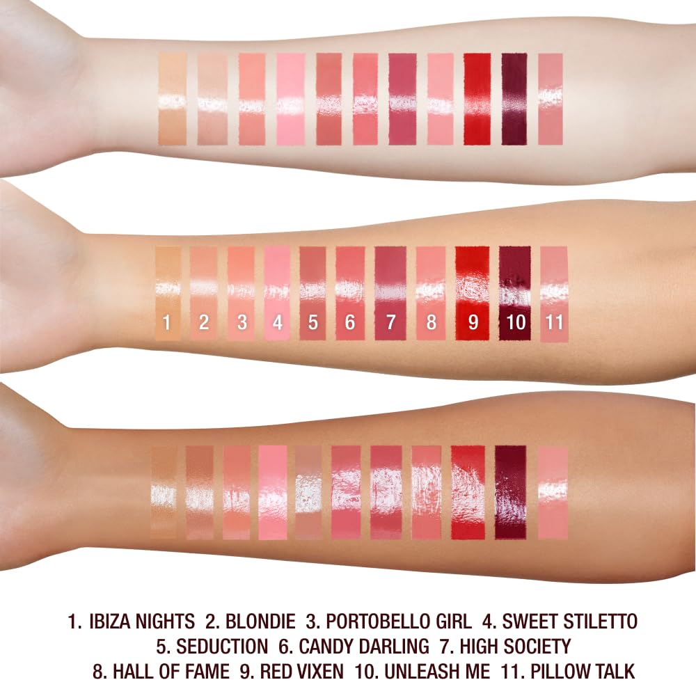 Charlotte Tilbury Lip Lustre Hydrating Lip Gloss swatch on skin