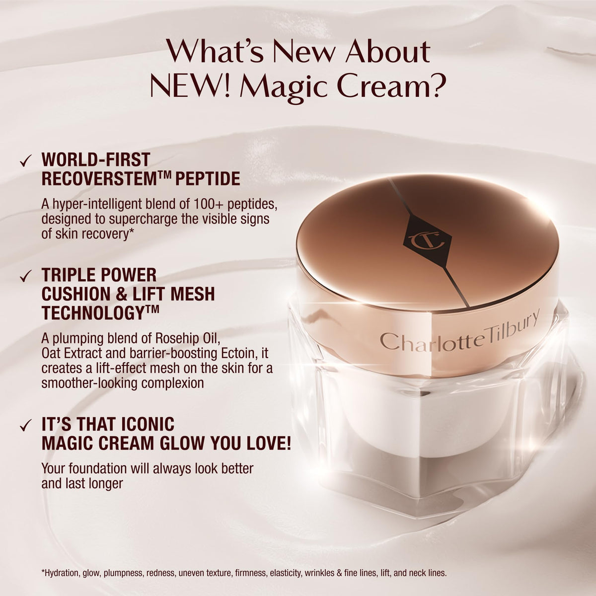 Charlotte Tilbury Magic Cream texture close-up
