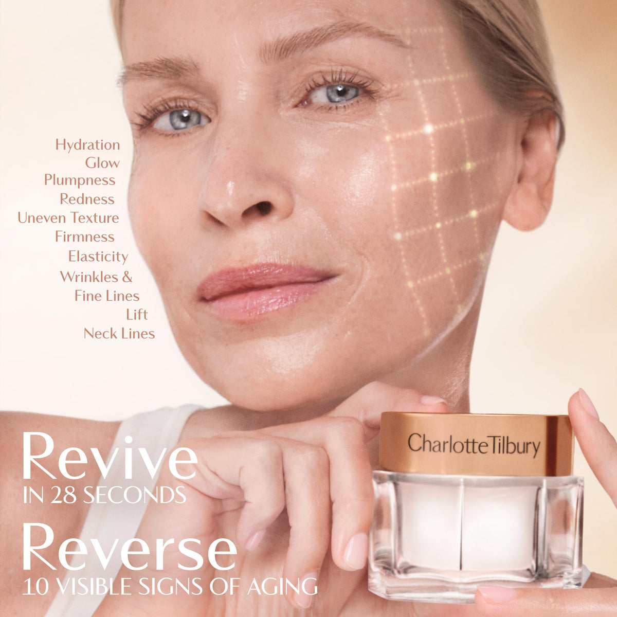 Charlotte Tilbury Magic Cream with makeup products