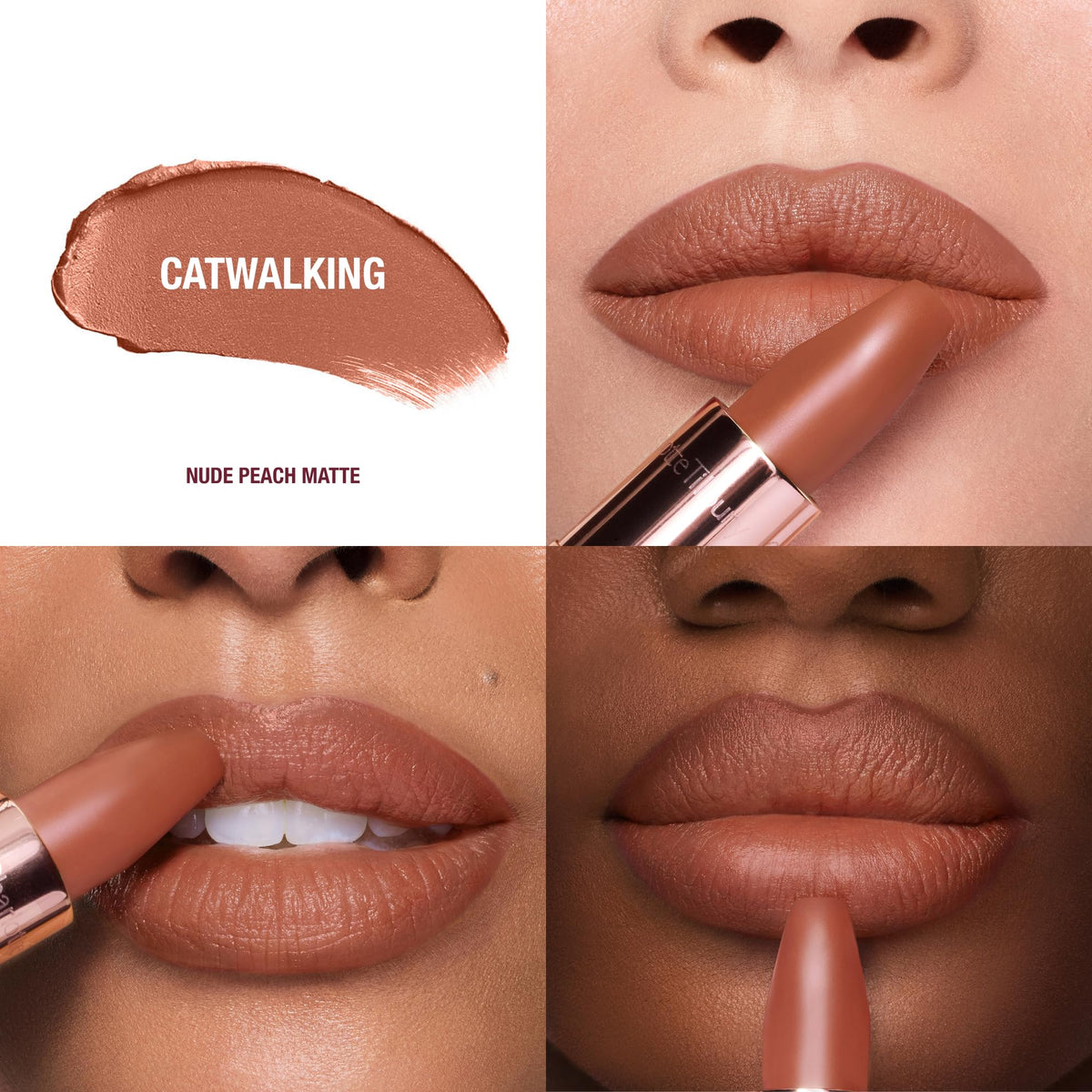 Charlotte Tilbury Matte Revolution Lipstick angled square tip