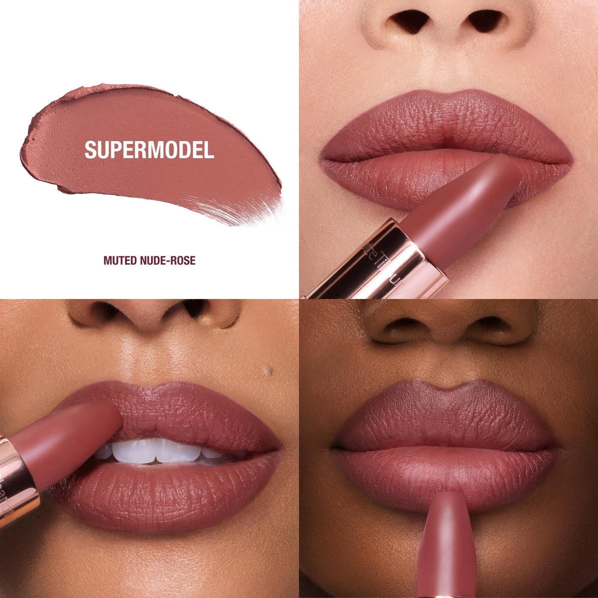 Charlotte Tilbury Matte Revolution Lipstick angled square tip