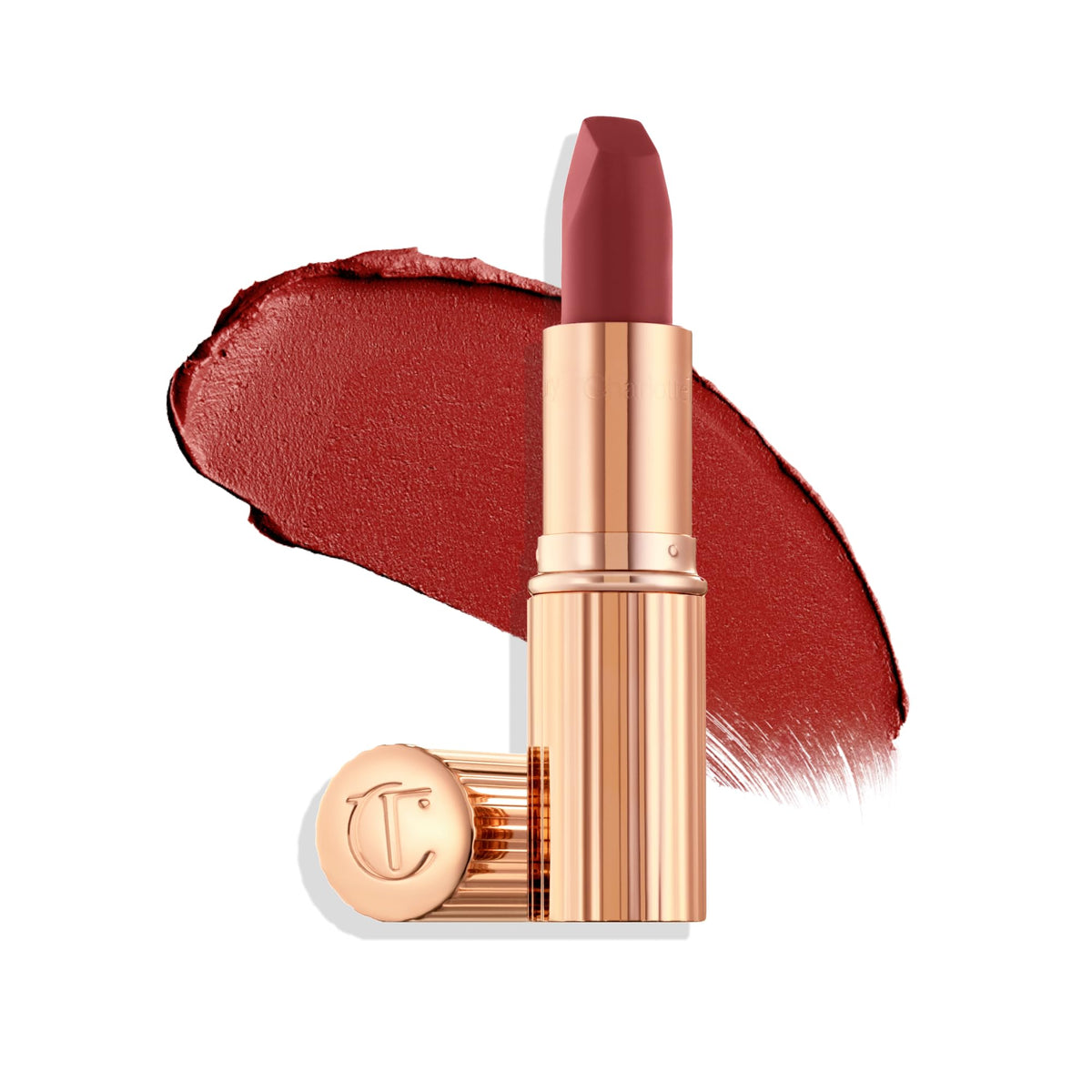 Charlotte Tilbury Matte Revolution Lipstick front view in berry rose