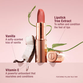 Charlotte Tilbury Matte Revolution Lipstick in use on model