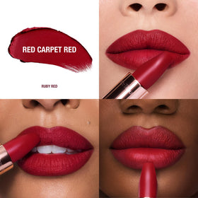 Charlotte Tilbury Matte Revolution Lipstick showing angled square tip