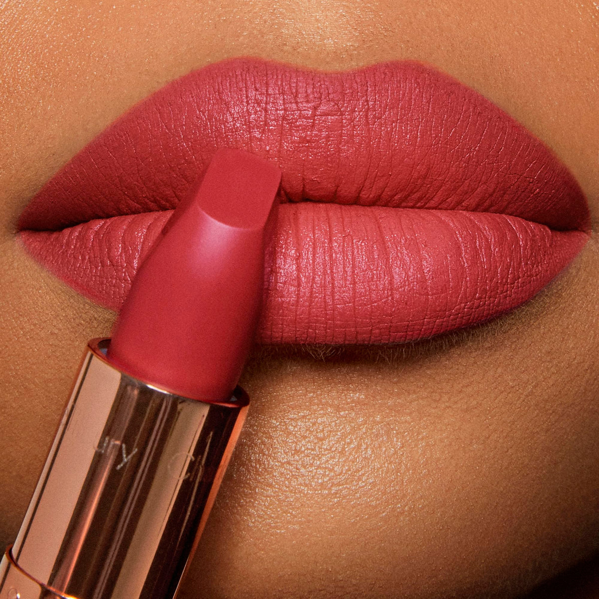 Charlotte Tilbury Matte Revolution Lipstick swatch on skin