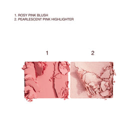 Charlotte Tilbury Mini Blush & Glow Palette opened showing blush and highlighter