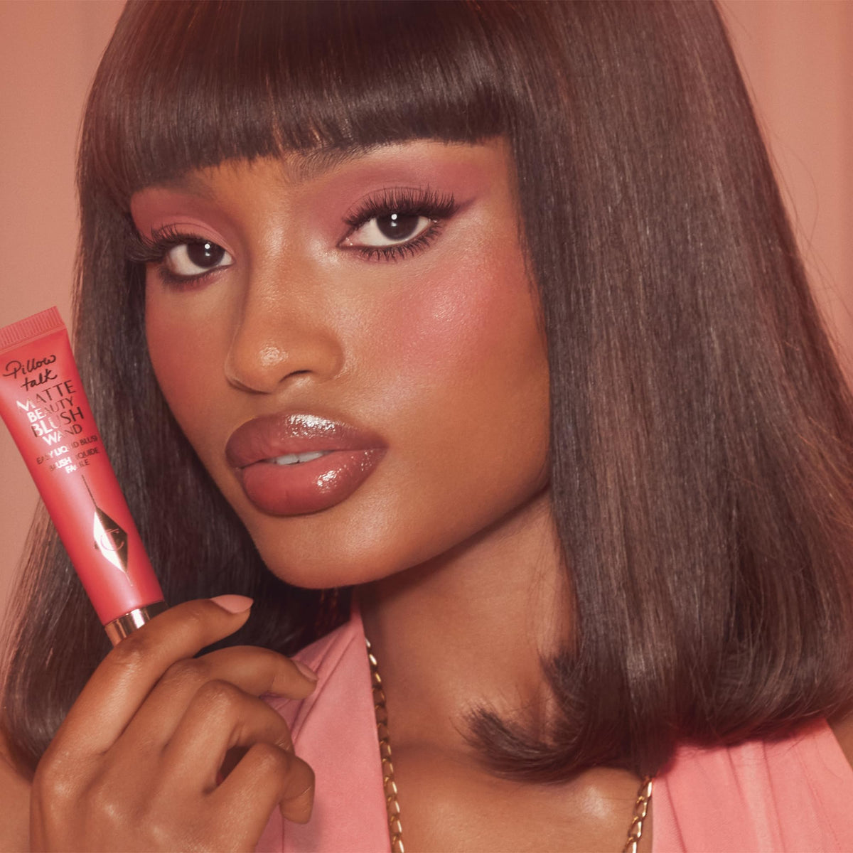 Charlotte Tilbury Pillow Talk Matte Blush Wand in Dream Pop shade